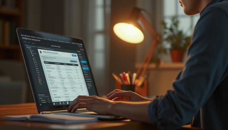 informations fiscales : interface utilisateur effectuant une mise à jour fiscale en ligne
