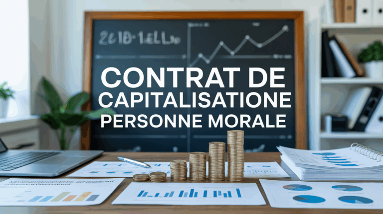 Image contrat de capitalisation personne morale, bureau, pieces or, graphique, documents financiers