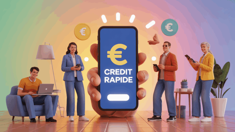 personnages devant ecran credit rapide