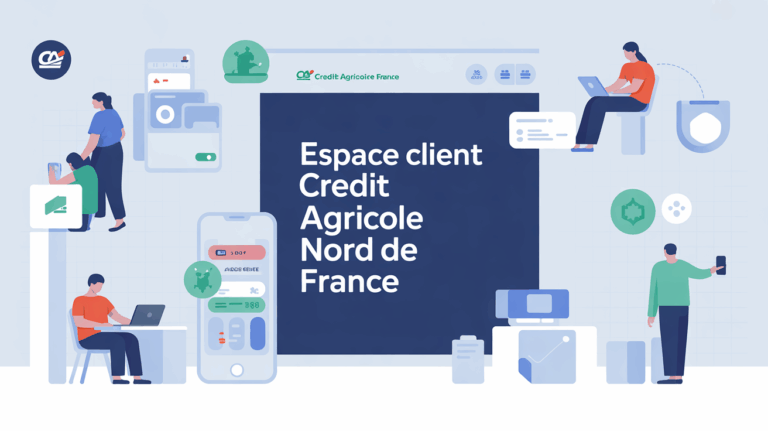 illustration espace client credit agricole nord de france, securite banque en ligne