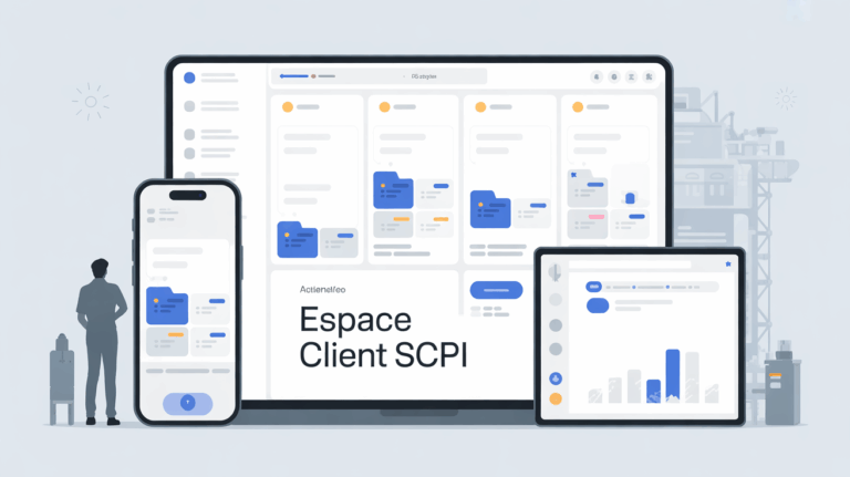Tableau de bord client SCPI sur ordinateur et mobile