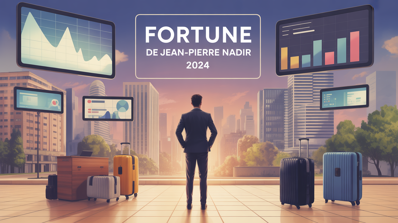 fortune de Jean-Pierre Nadir 2024 devant graphiques et bâtiments