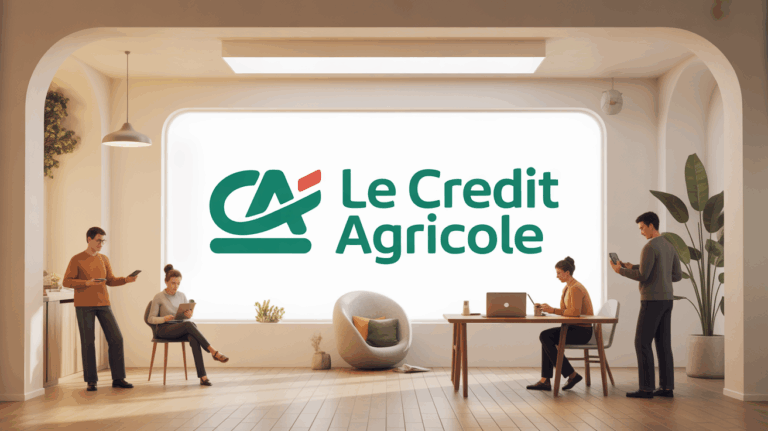 Espace client Le Fil Crédit Agricole sur écran digital
