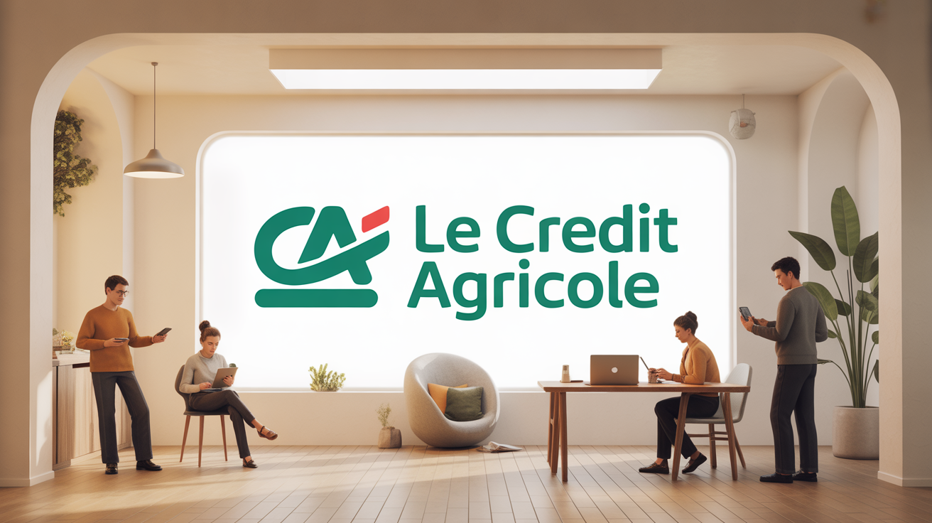 Espace client Le Fil Crédit Agricole sur écran digital