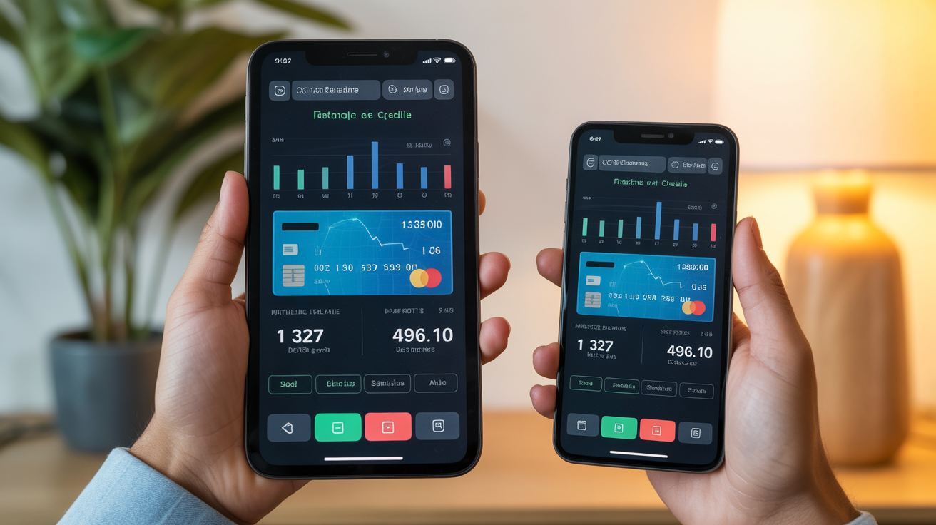 Dashboard fonctionnalités Le Fil Crédit Agricole sur mobile