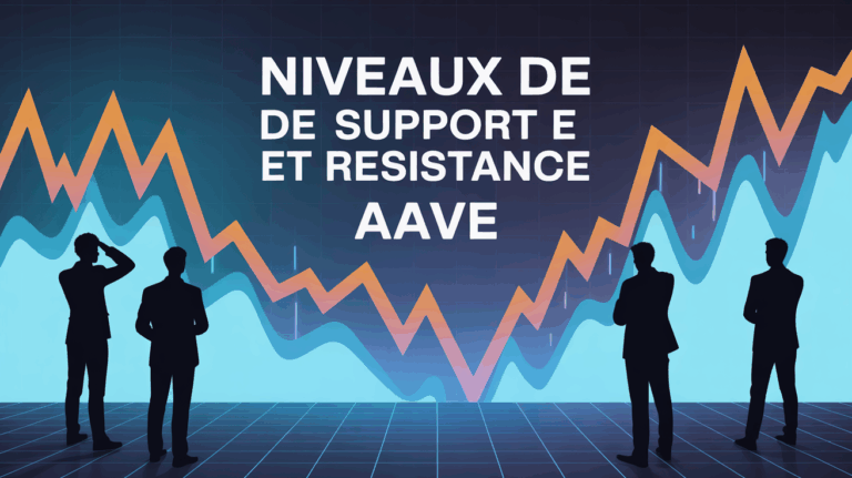 graphique digital niveaux support resistance AAVE