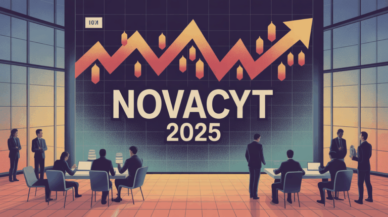Graphique volatilité Novacyt 2025