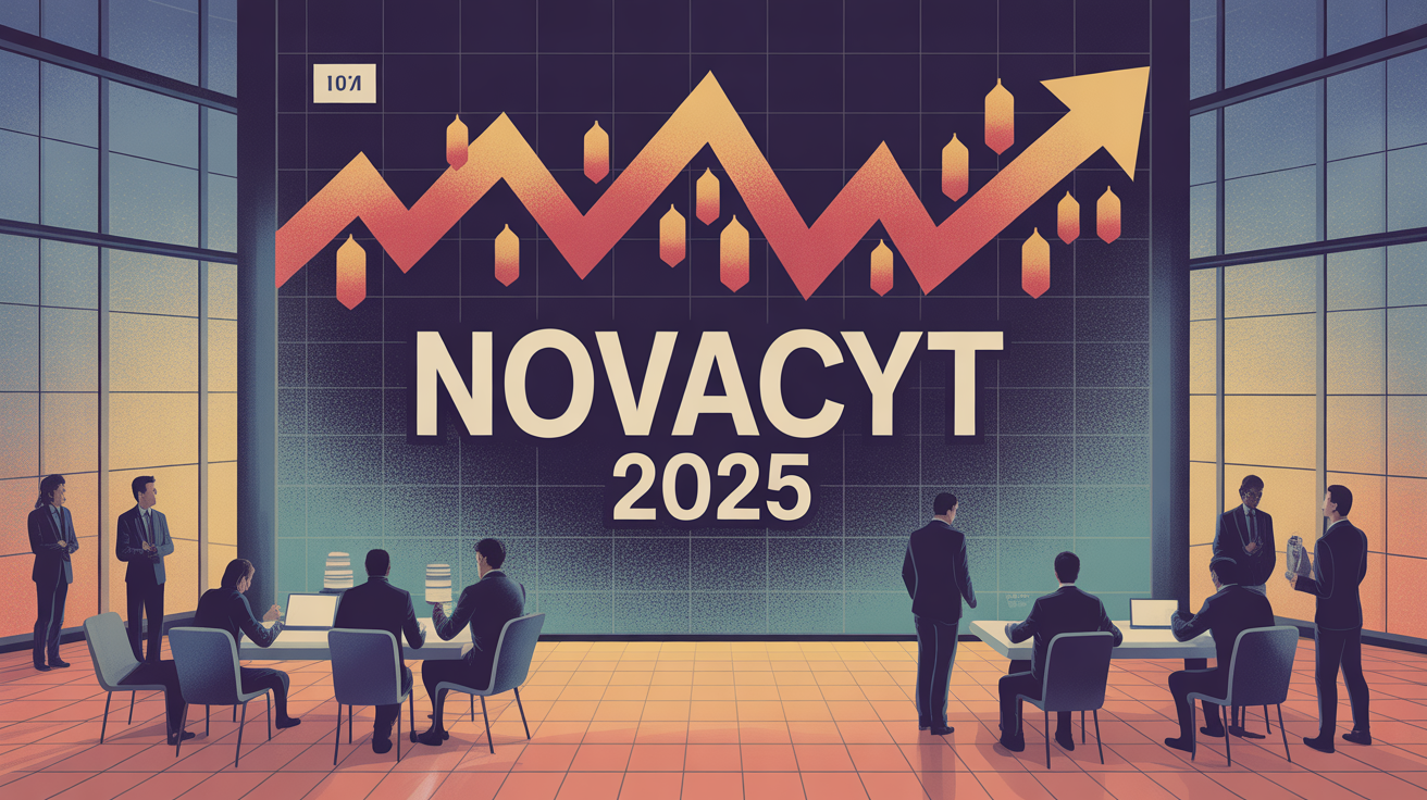 Graphique volatilité Novacyt 2025
