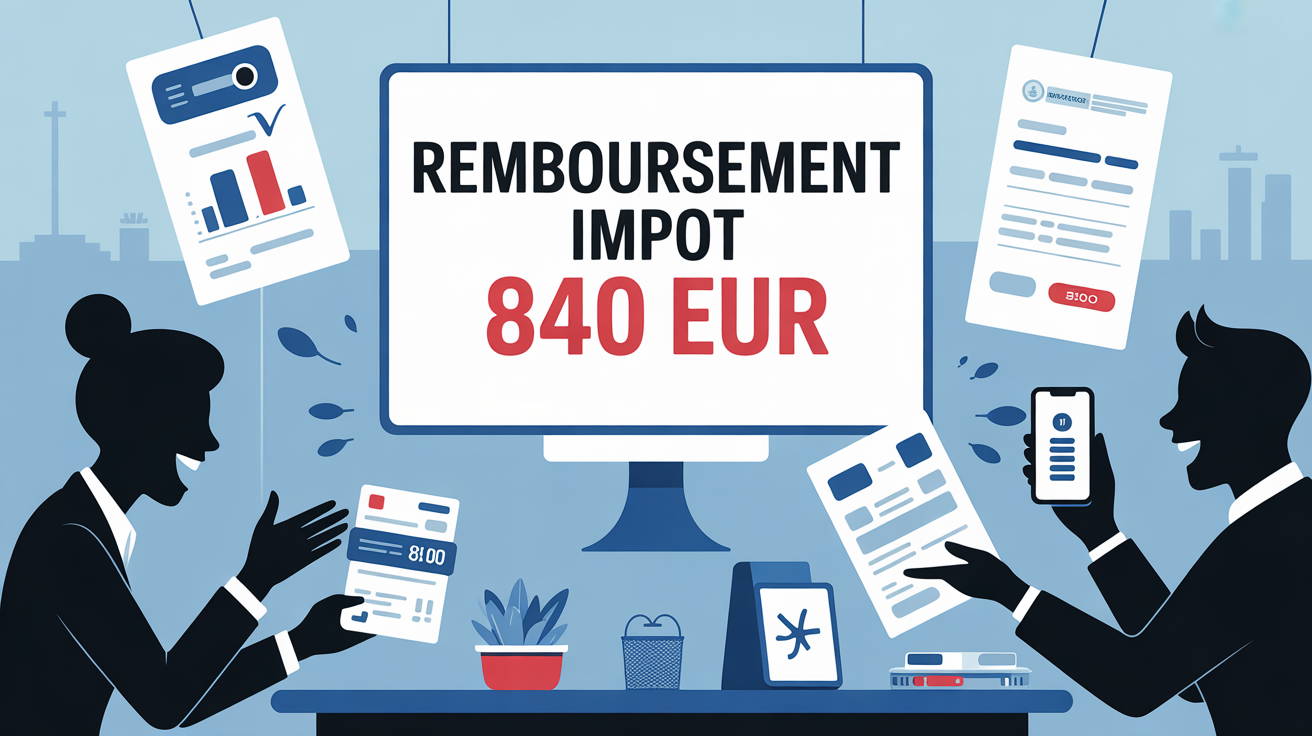 Foyer français recevant remboursement impot 840 EUR