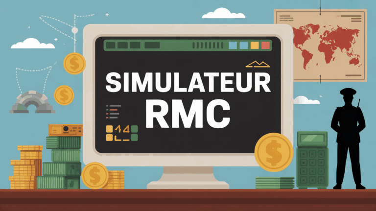 Visuel simulateur RMC retraite mutualiste du combattant ecran militaire
