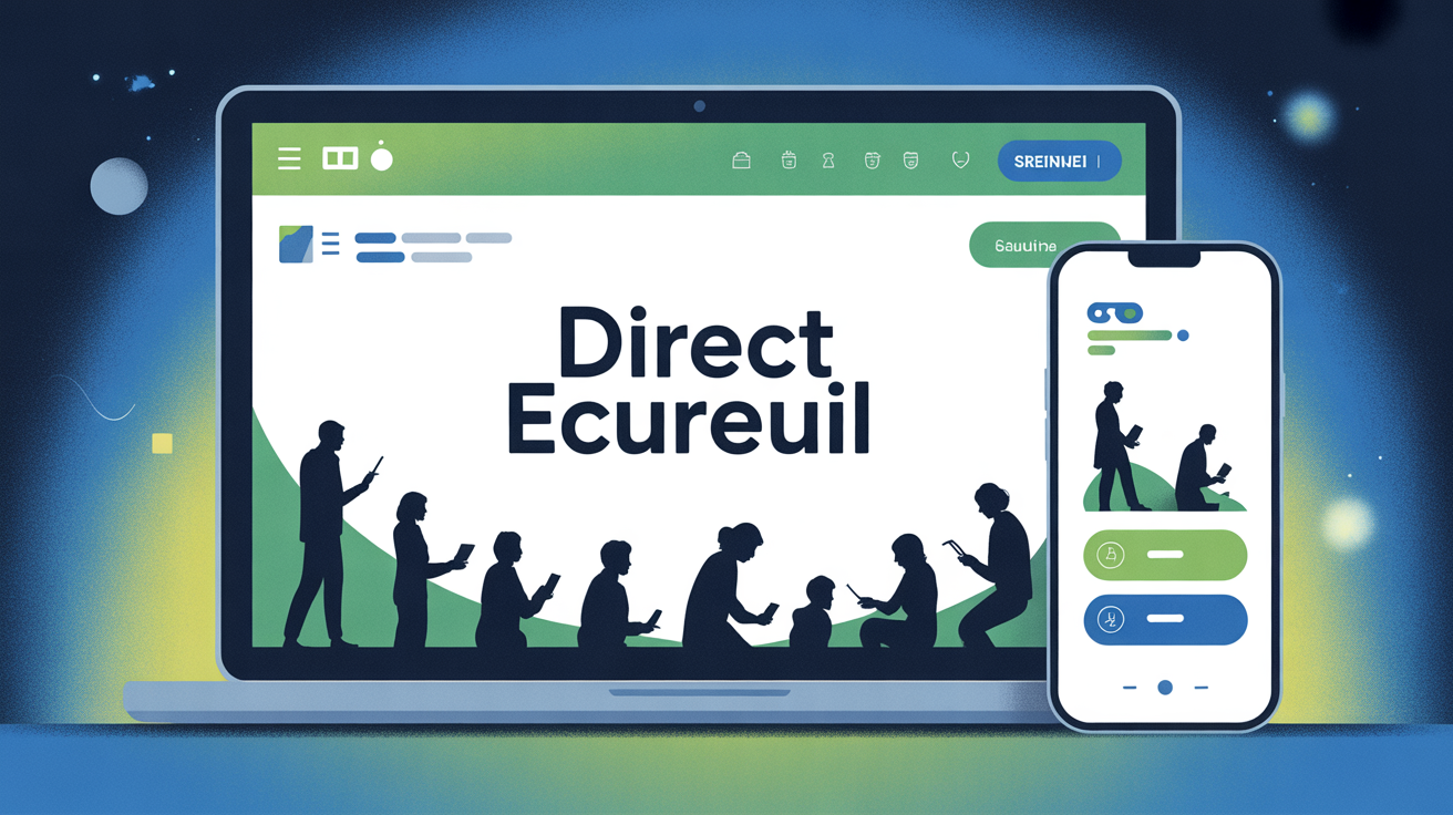 Tableau de bord Direct Ecureuil sur ordinateur et mobile
