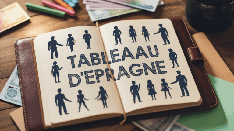 personnes autour d un carnet tableau d epargne