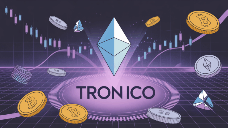 TRON ICO image jeton digital blockchain