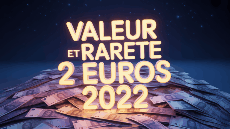 pile pieces 2 euros 2022 valeur rarete illustration