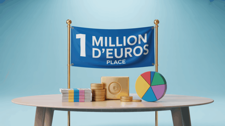 Illustration lingot or billets pie chart 1 million d'euros place
