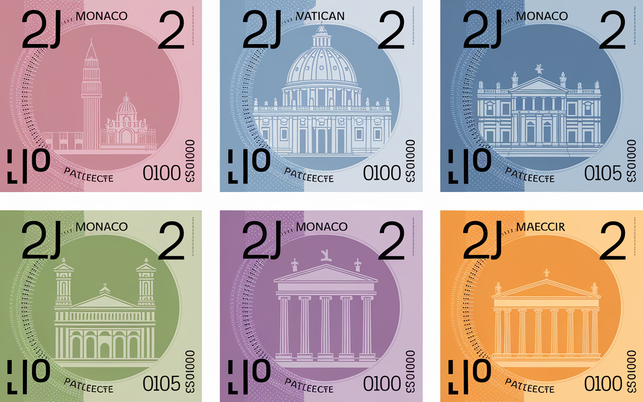 Cinq pieces 2 euros 2007 rares identification valeur