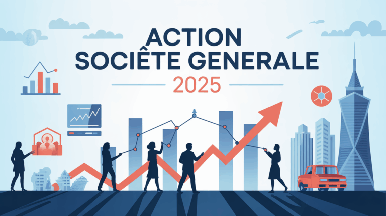 Action Societe Generale 2025 graphique marche bancaire