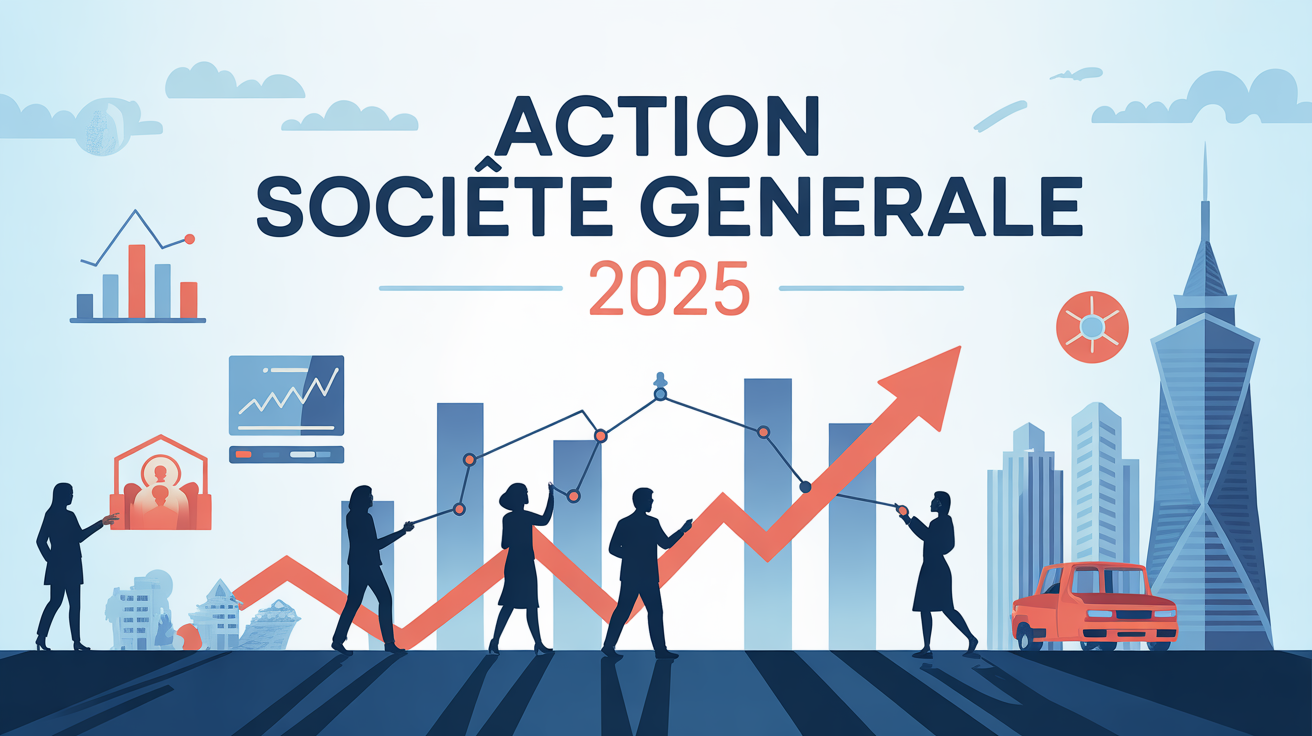 Action Societe Generale 2025 graphique marche bancaire
