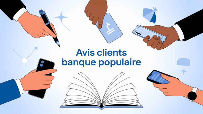 Avis clients Banque Populaire graphique personnes comparant
