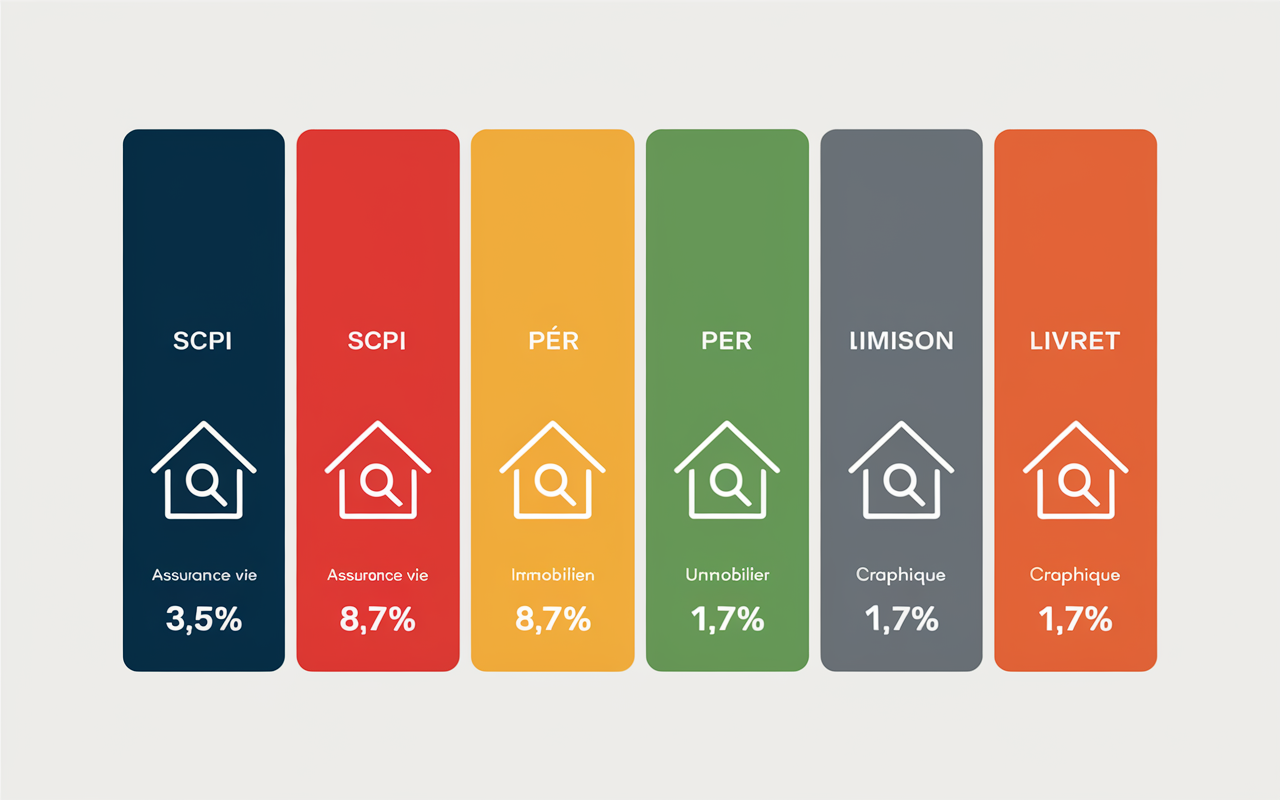 tableau comparatif placements 100 000 euros 2025