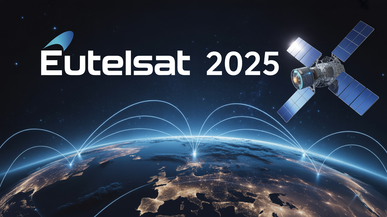 Satellite Eutelsat 2025 connectivite lumiere Terre