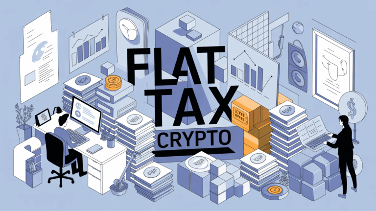 bureau stylisé flat tax crypto optimisation fiscale