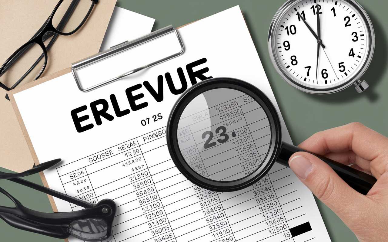 erreur libelle compte releve bancaire avec loupe