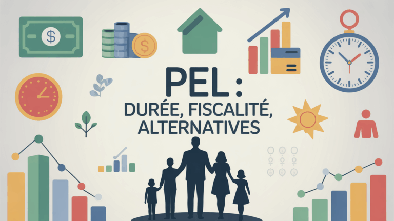 Tableau stylise sur PEL duree fiscalite alternatives