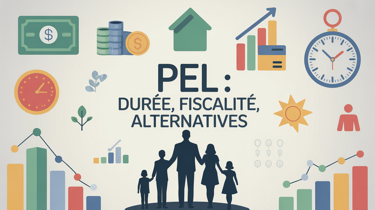 Tableau stylise sur PEL duree fiscalite alternatives