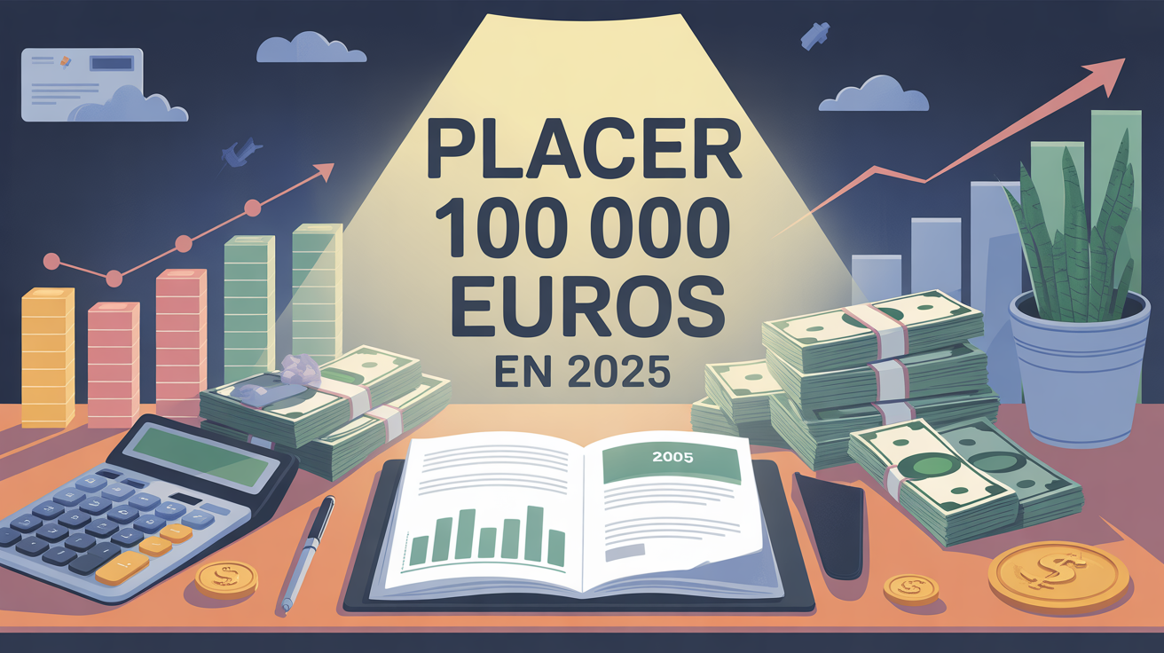 bureau calculatrice 100 000 euros graphique financier