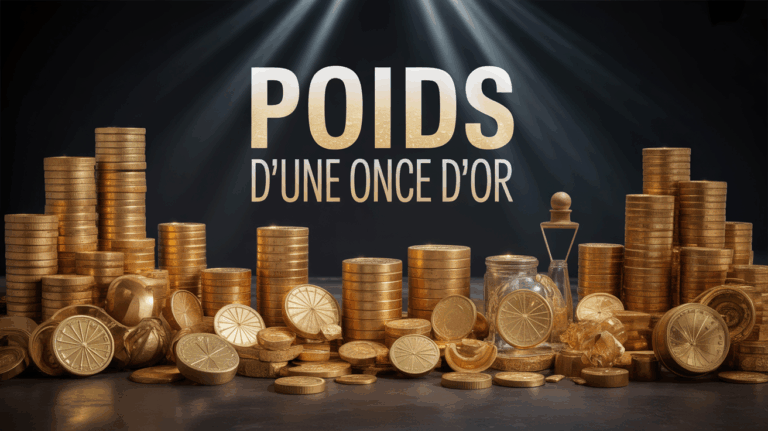 lingots d'or et balance precision poids once