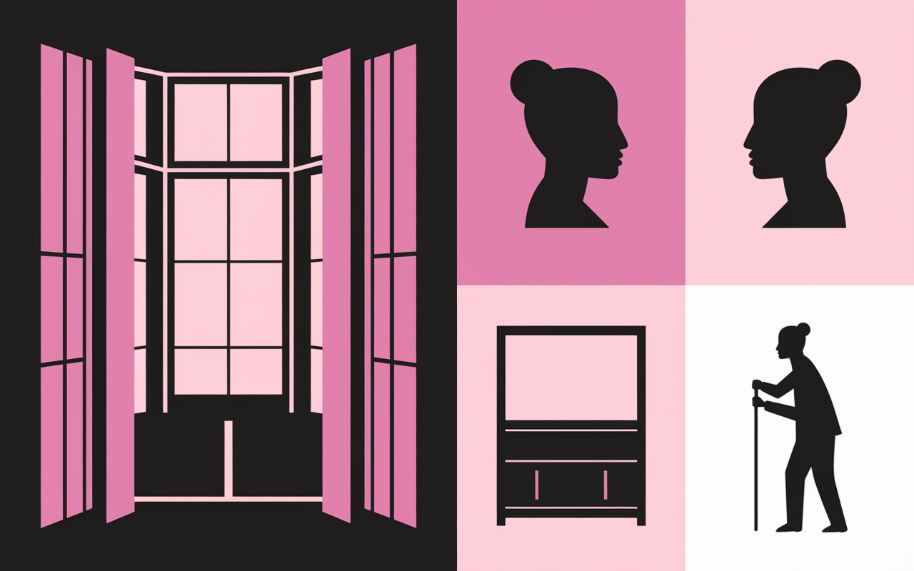 Schéma fenêtre ouvrant à la française vue profil et face