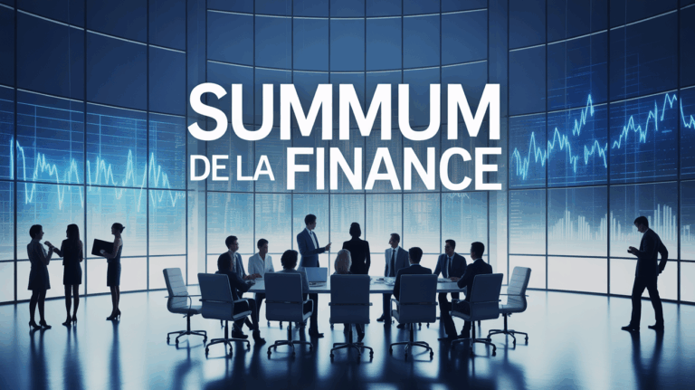 Vue stylisée d’un bureau premium en finance, ambiance exclusive