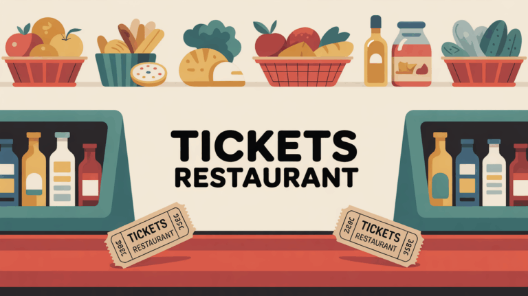 caisse supermarche tickets restaurant alimentation