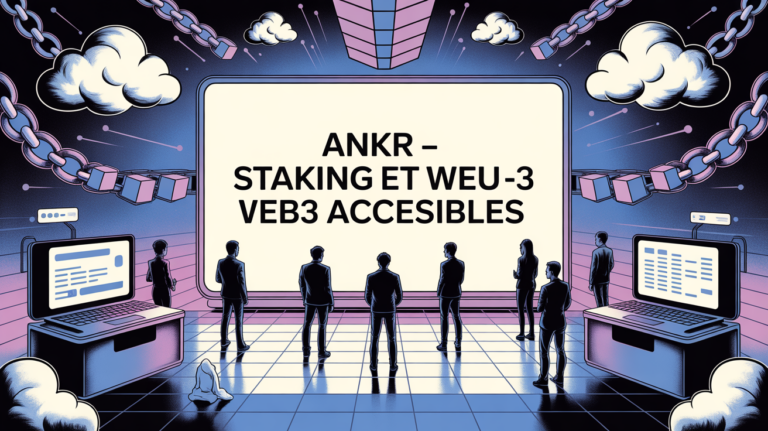 Réseau connecté Ankr Staking Web3 écran central