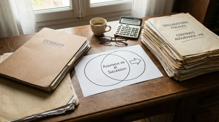 Documents et graphique assurance vie succession