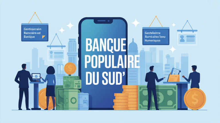 Agence Banque Populaire du Sud en ville gestion digitale