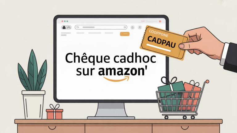 cheque cadhoc sur amazon scene bureau conversion