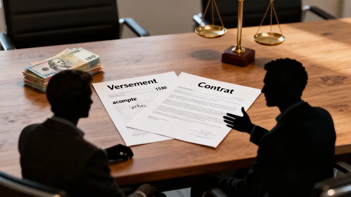 Table conférence, versement acompte ou arrhes expliqué