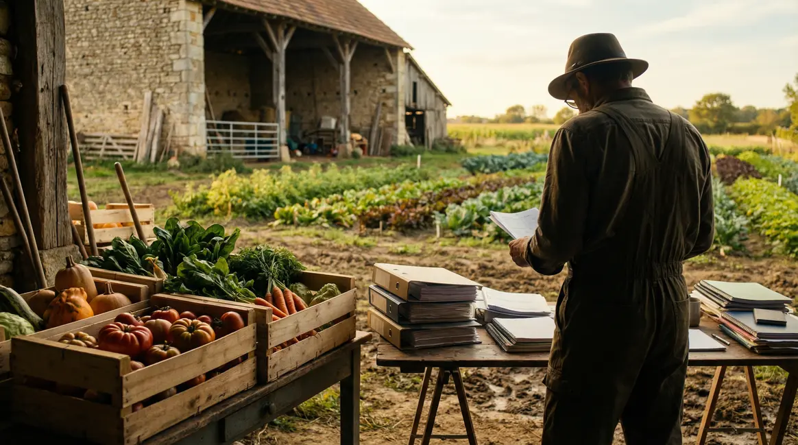 Crédit d'impôt bio ferme champ legumes dossier