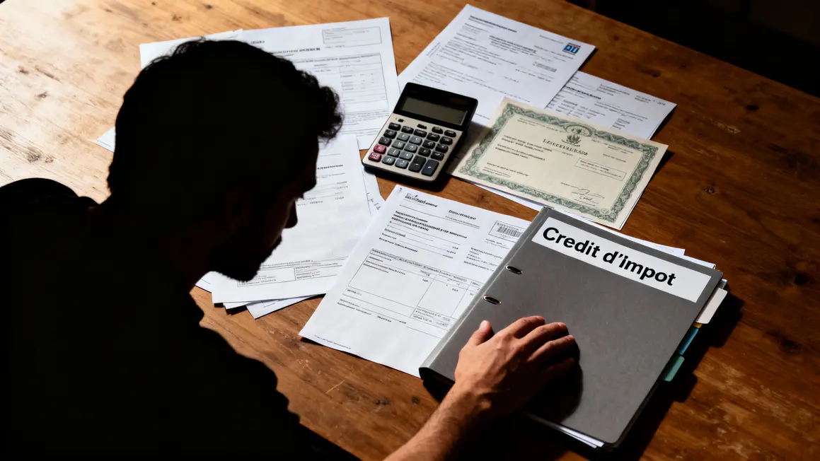 Table justificatifs crédit d'impôt personne vérifie