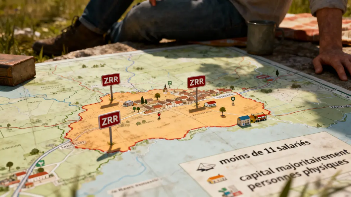 Carte commune ZRR critères effectif capital