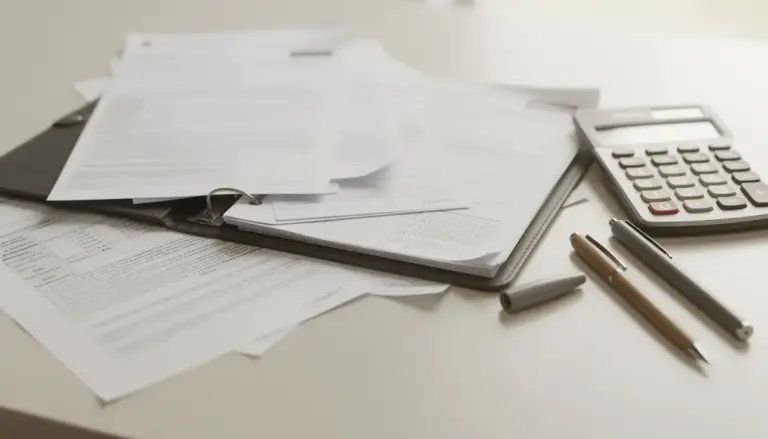 dossier fiscal credit impot declaration sur table