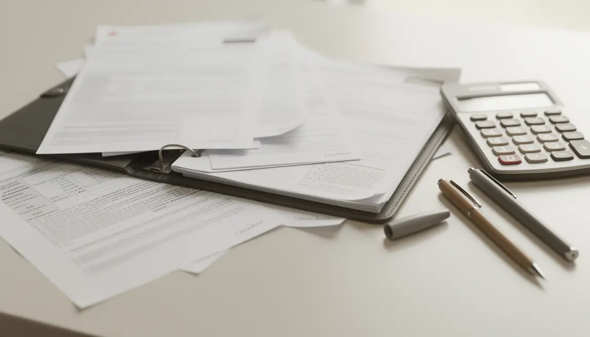 dossier fiscal credit impot declaration sur table