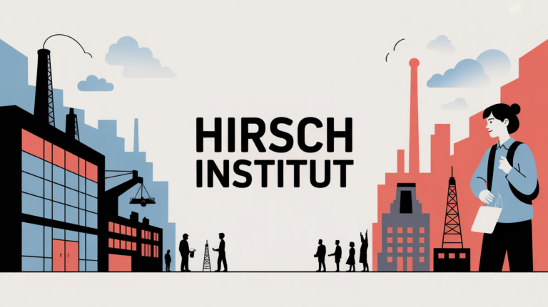 hirsch institut facade usine et scene urbaine separation