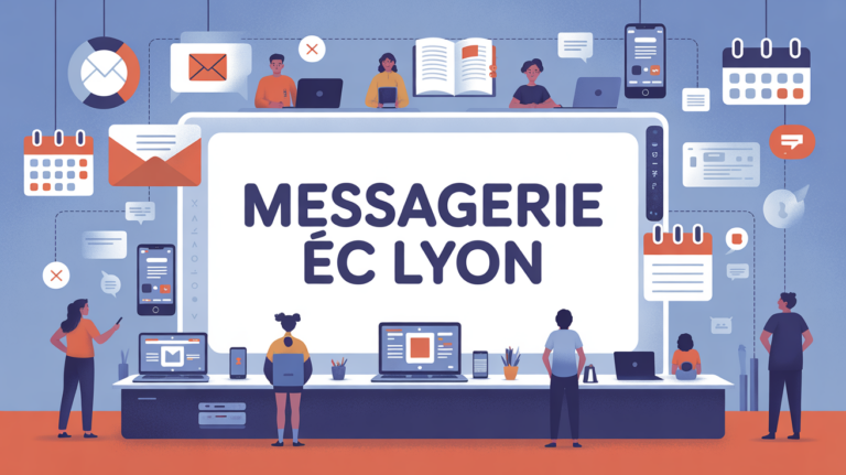 Illustration plateforme Messagerie EC Lyon