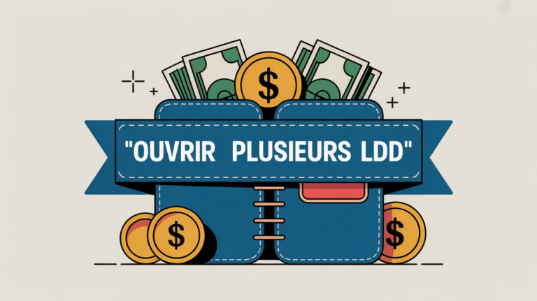 illustration carnet épargne et pièces ouvrir plusieurs ldd