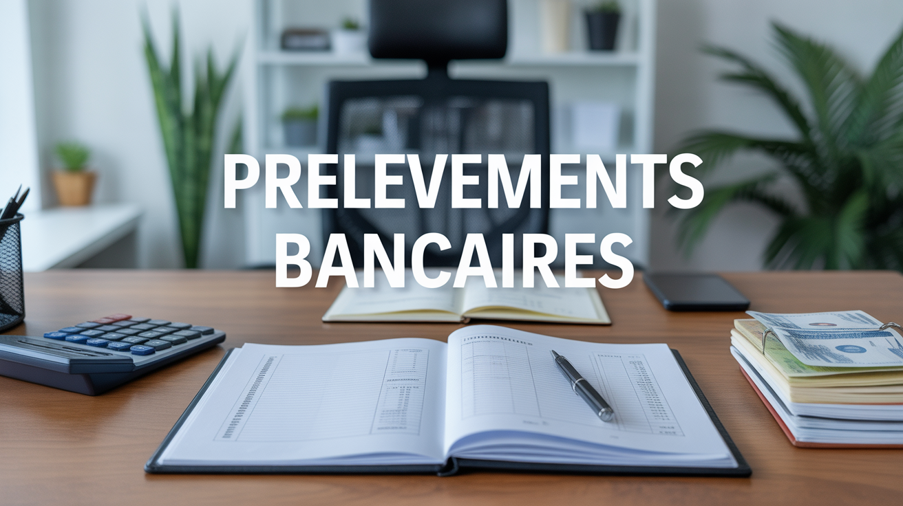 bureau moderne dossier bancaire prelevements bancaires