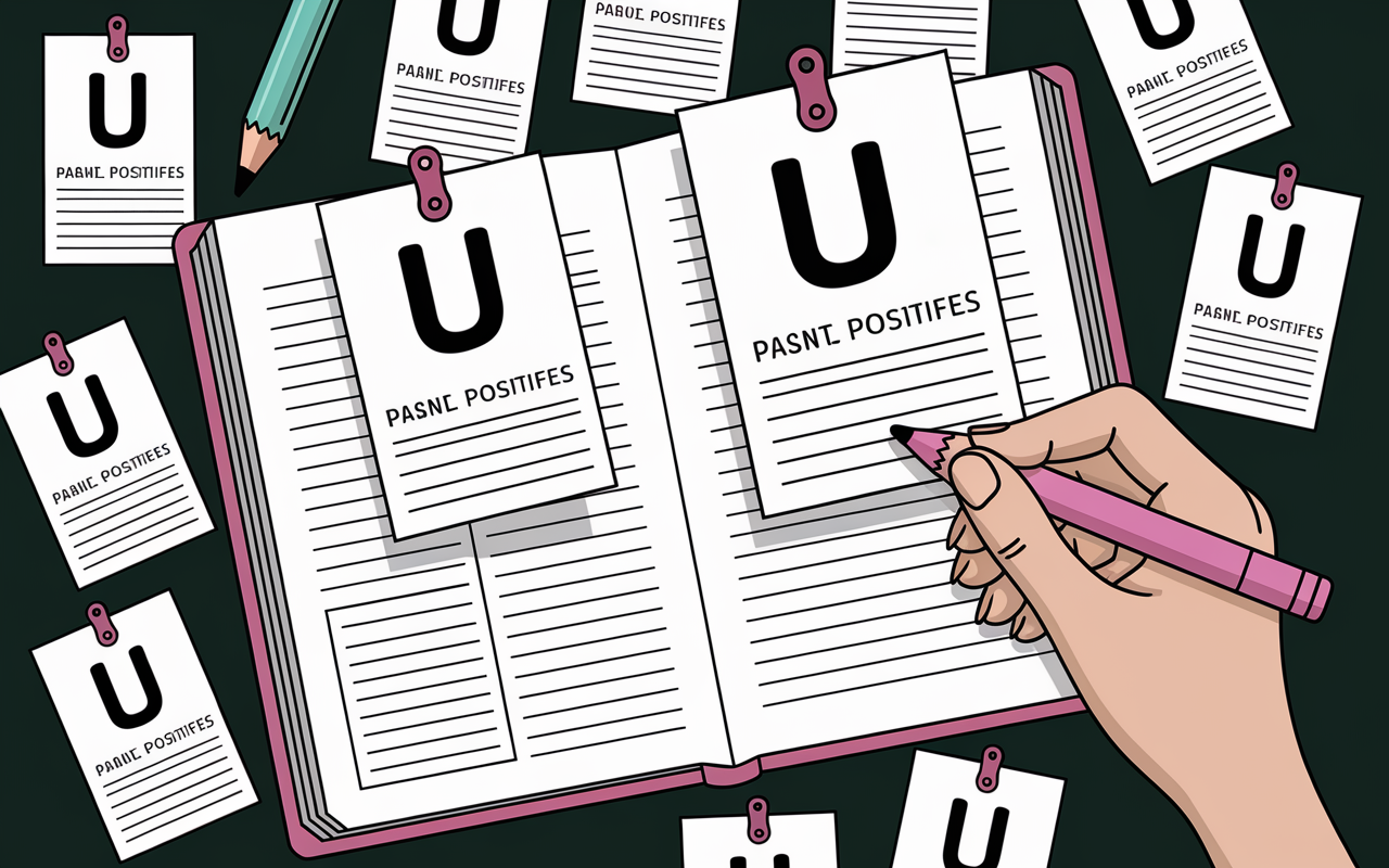 carnet fiches qualites u illustration epuree