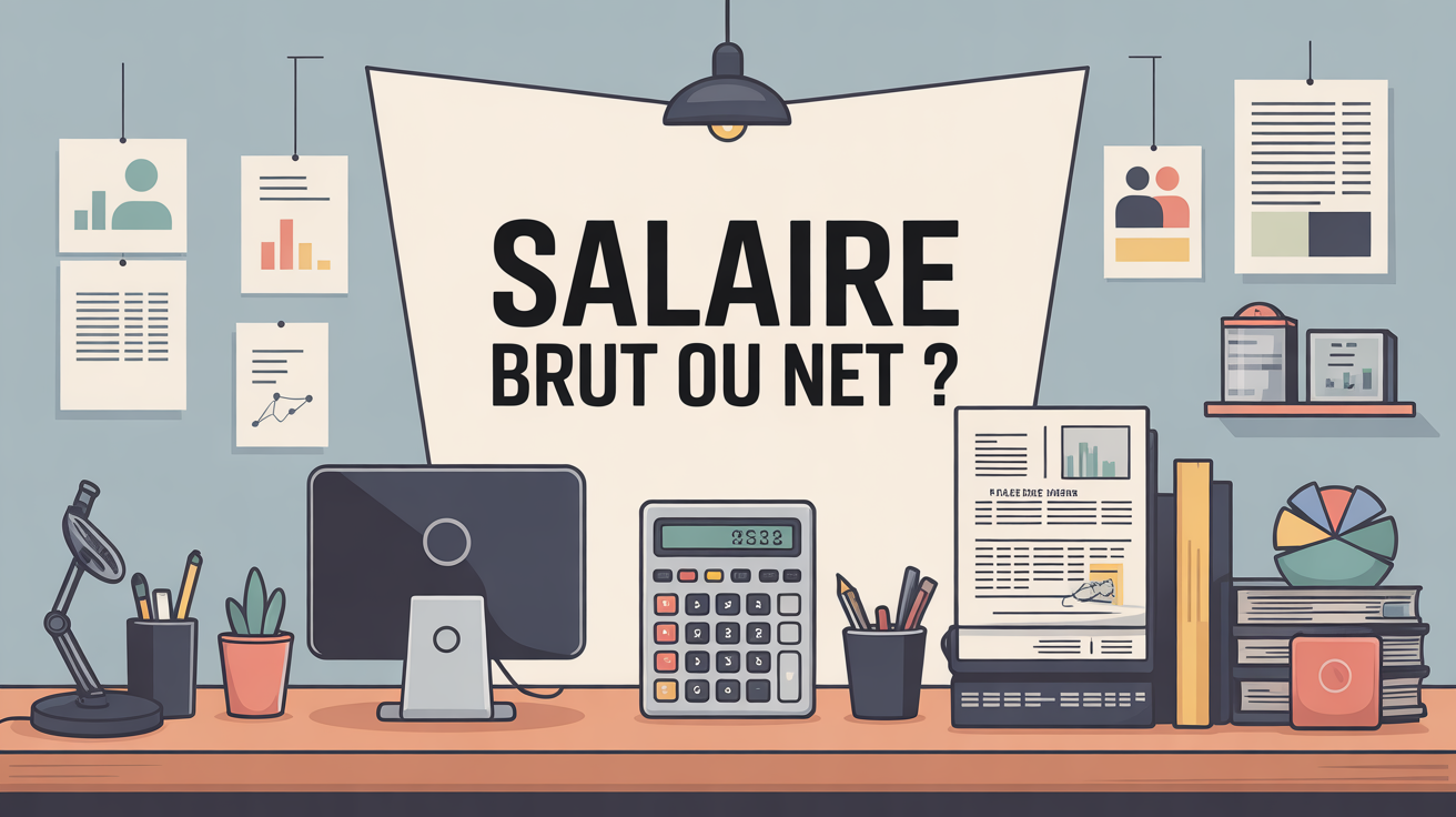 bureau moderne calcul salaire brut net fiche de paie